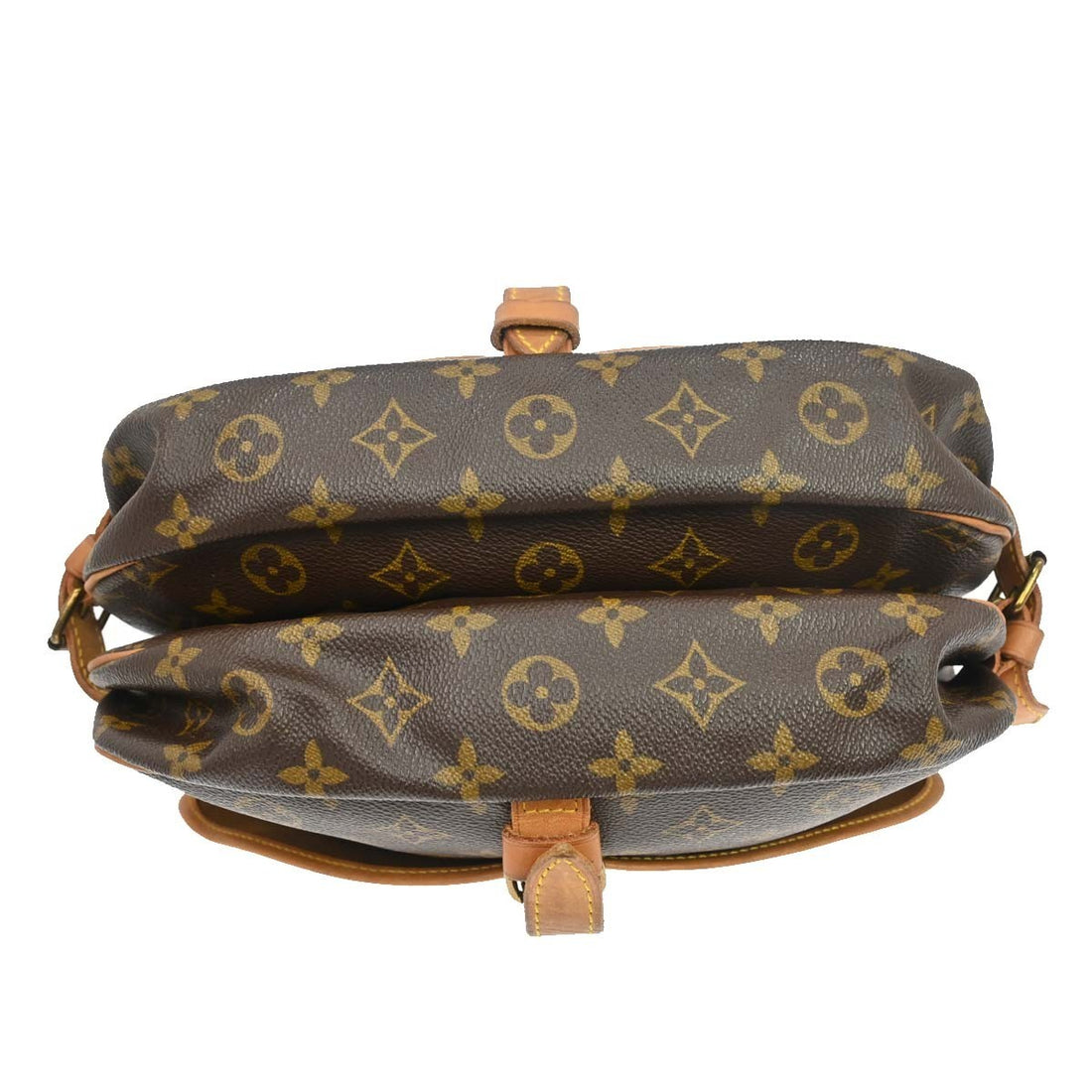 Louis Vuitton Saumur 30 in Tela Monogram Marrone Vintage