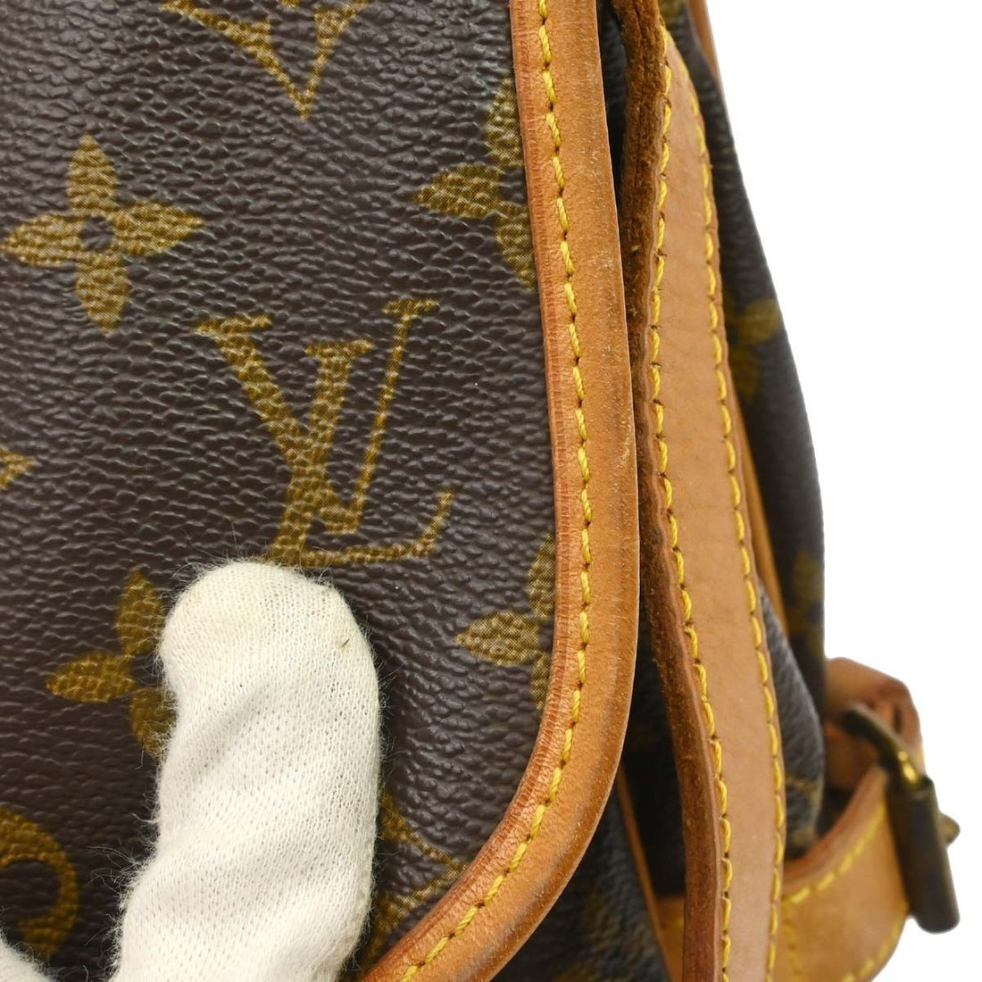 Louis Vuitton Saumur 30 in Tela Monogram Marrone Vintage