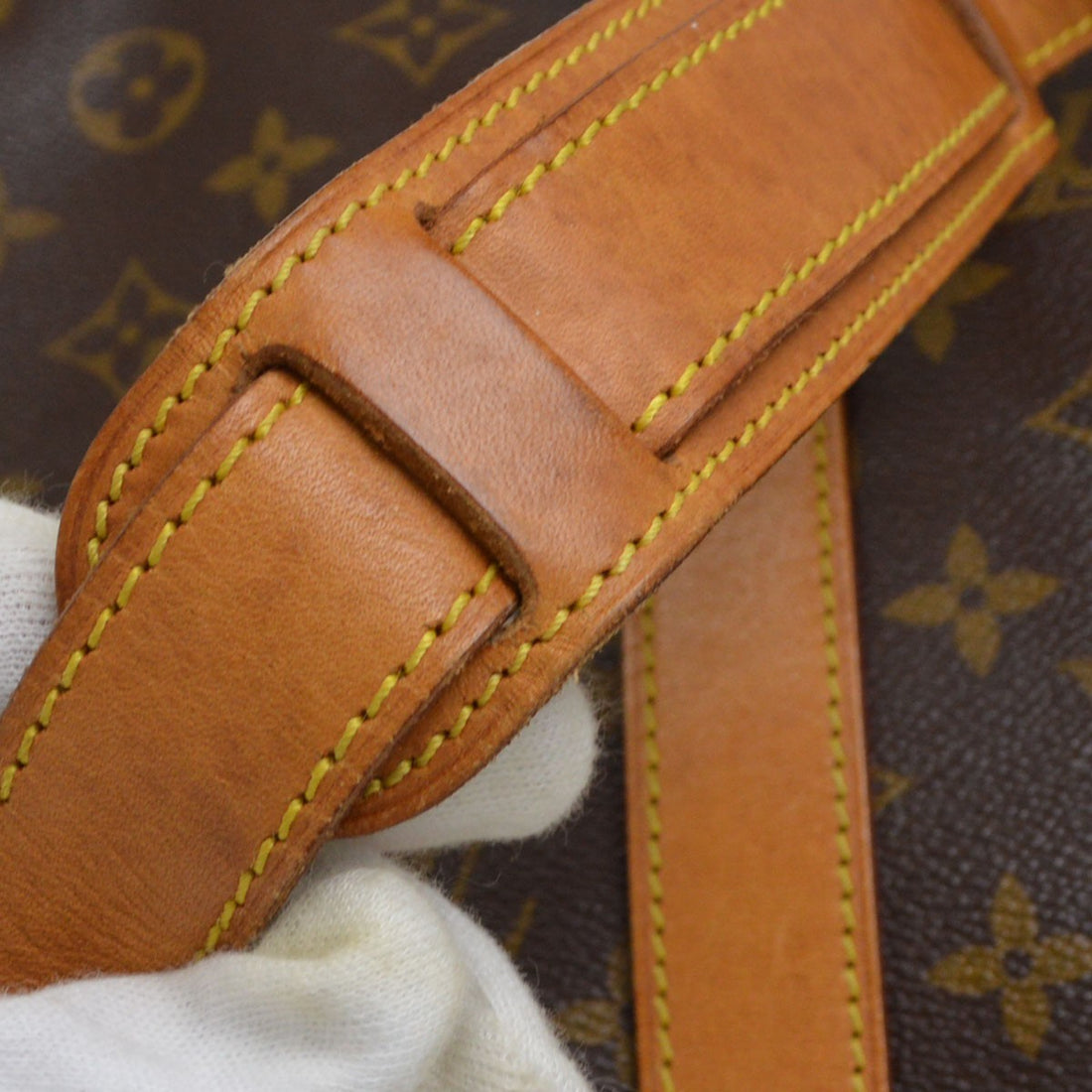 Louis Vuitton Saumur 35 in Tela Monogram Marrone Vintage