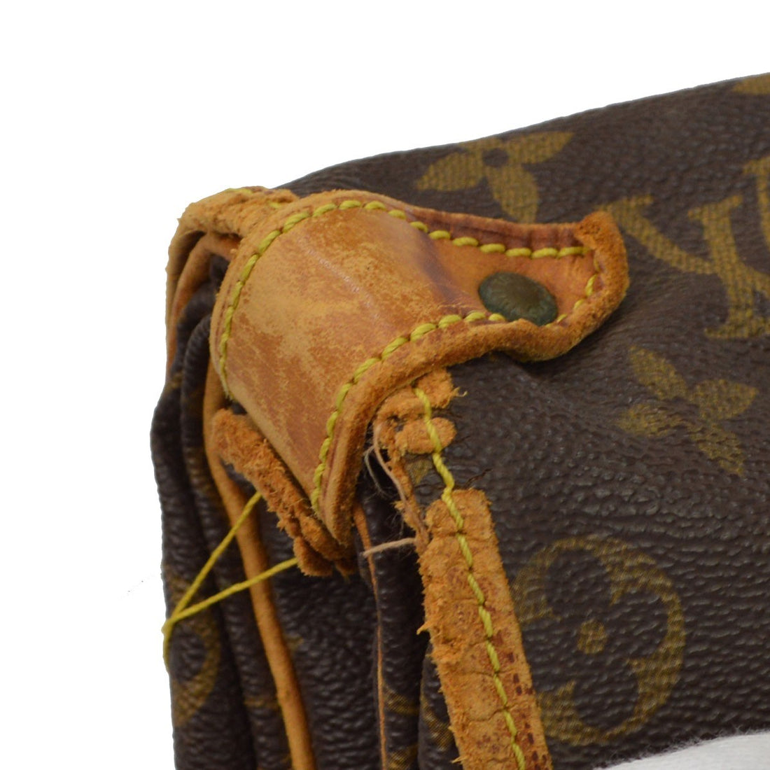 Louis Vuitton Saumur 35 in Tela Monogram Marrone Vintage