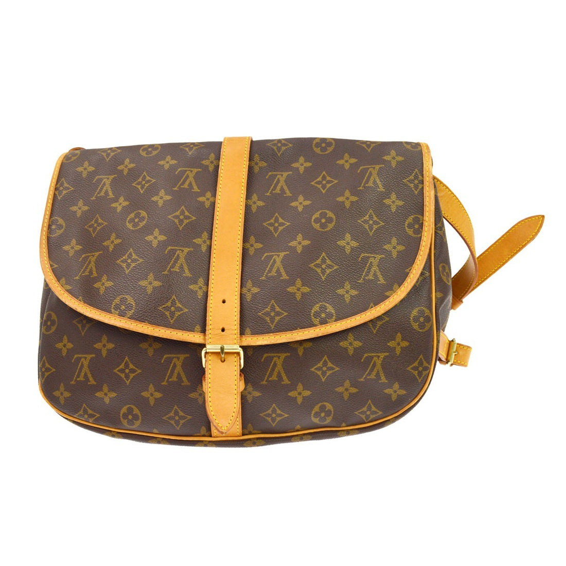 Louis Vuitton Monogram Saumur 35 Messenger Shoulder Bag Vintage