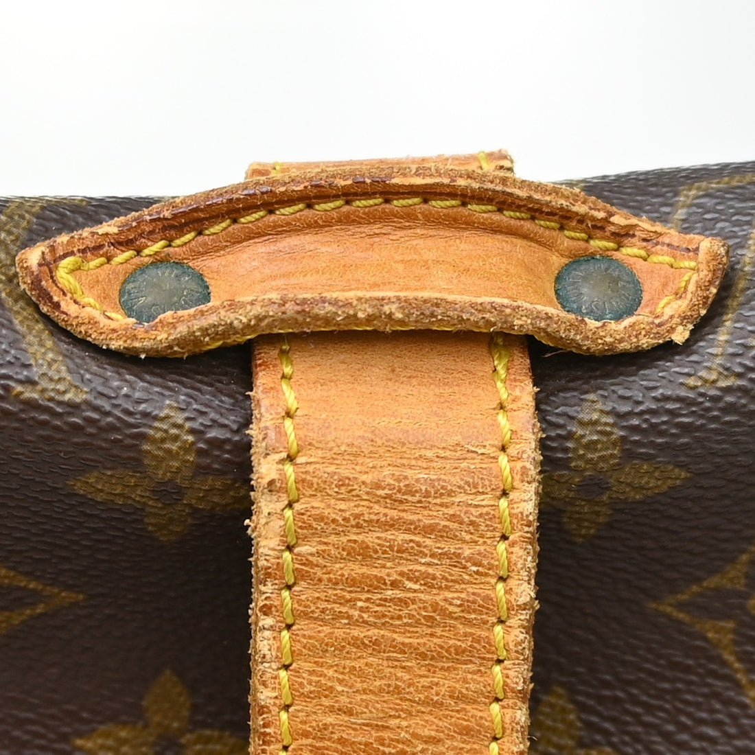 Louis Vuitton Saumur 35 in Tela Monogram Marrone Vintage