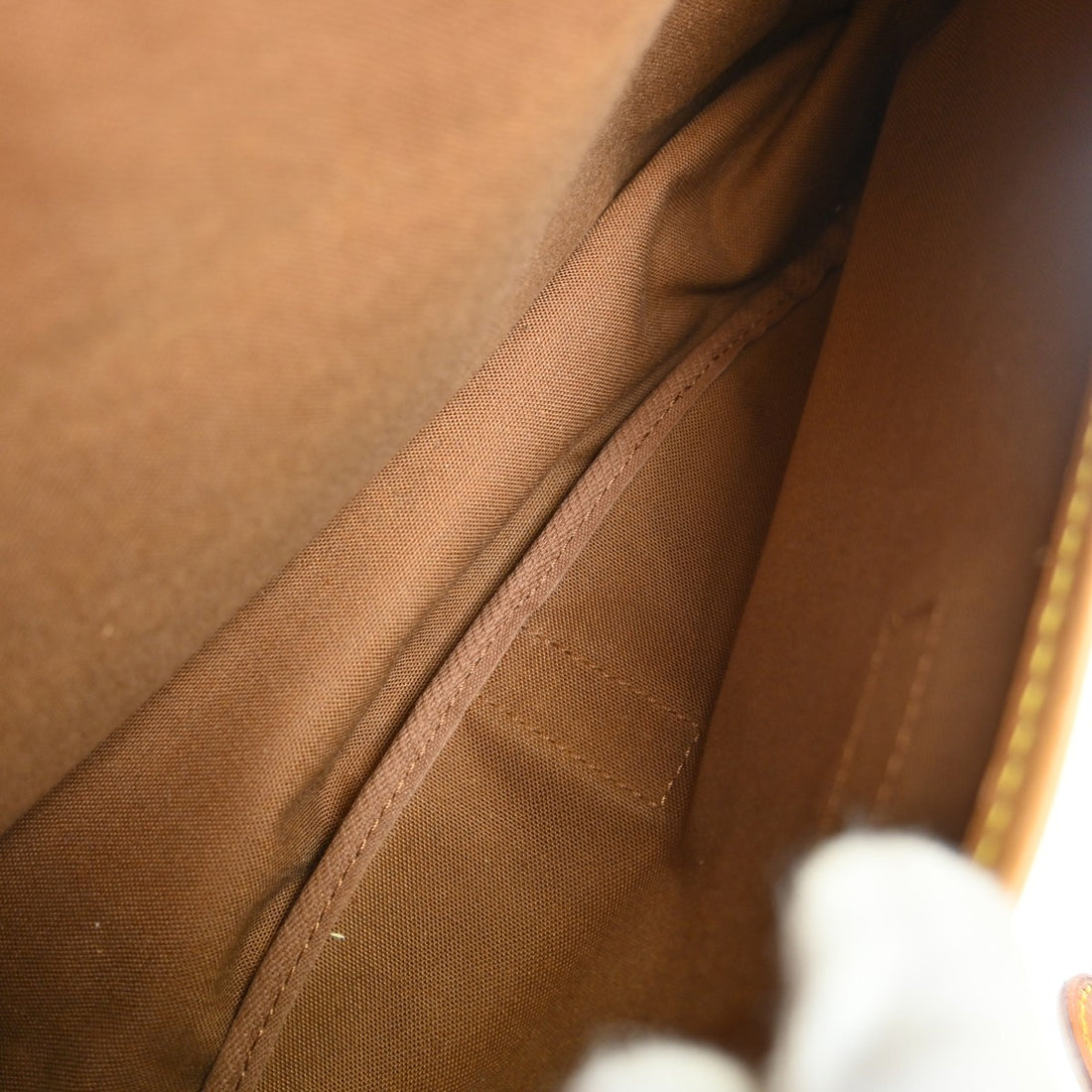 Louis Vuitton Saumur 35 in Tela Monogram Marrone Vintage