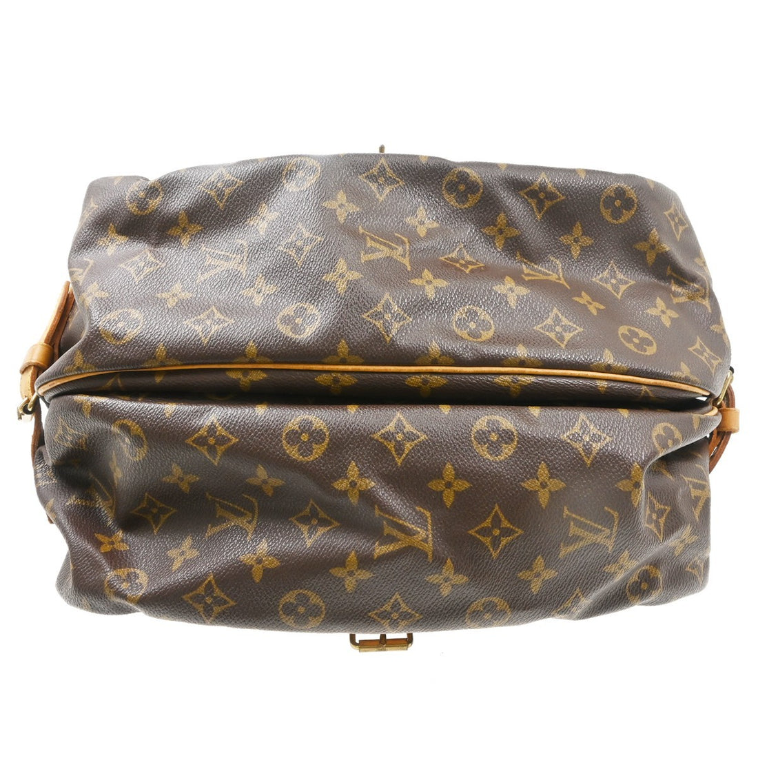 Louis Vuitton Saumur 35 in Tela Monogram Marrone Vintage