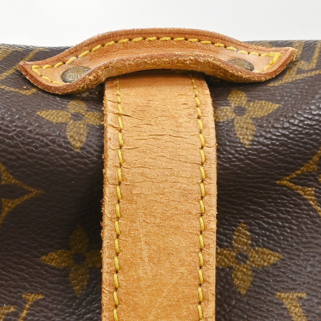 Louis Vuitton Saumur 35 in Tela Monogram Marrone Vintage