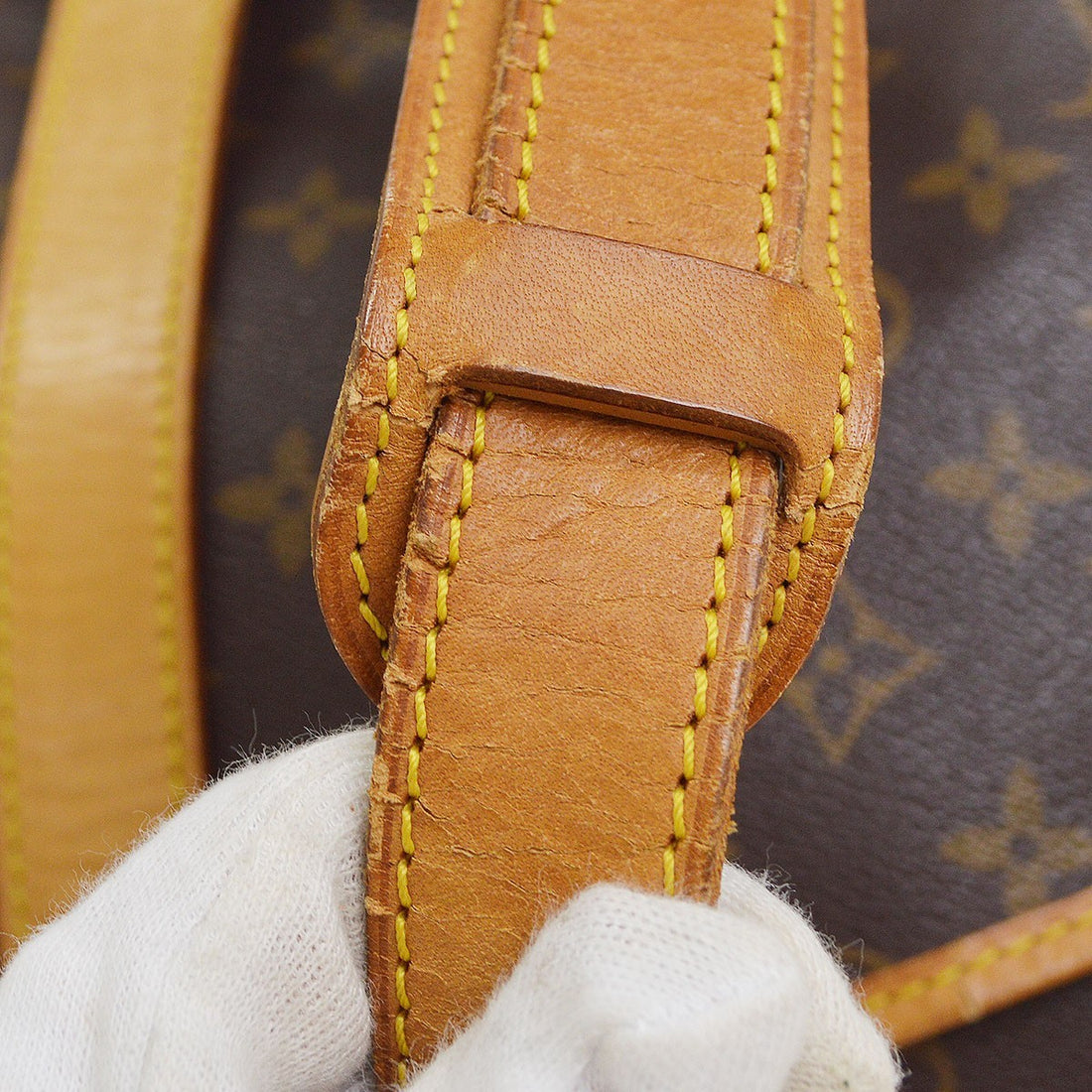 Louis Vuitton Saumur 35 in Tela Monogram Marrone Vintage