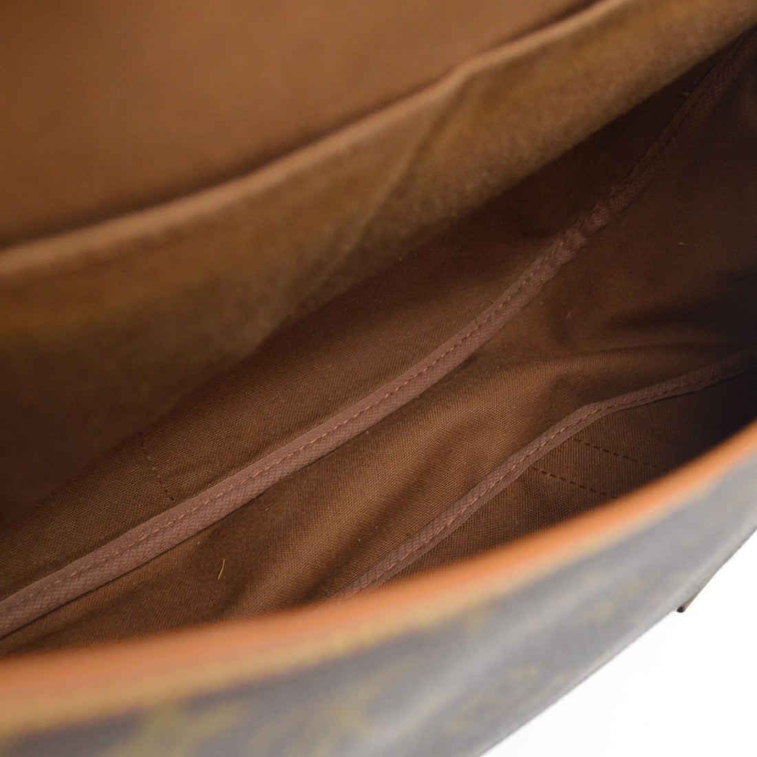Louis Vuitton Saumur 43 in Tela Monogram Marrone Vintage