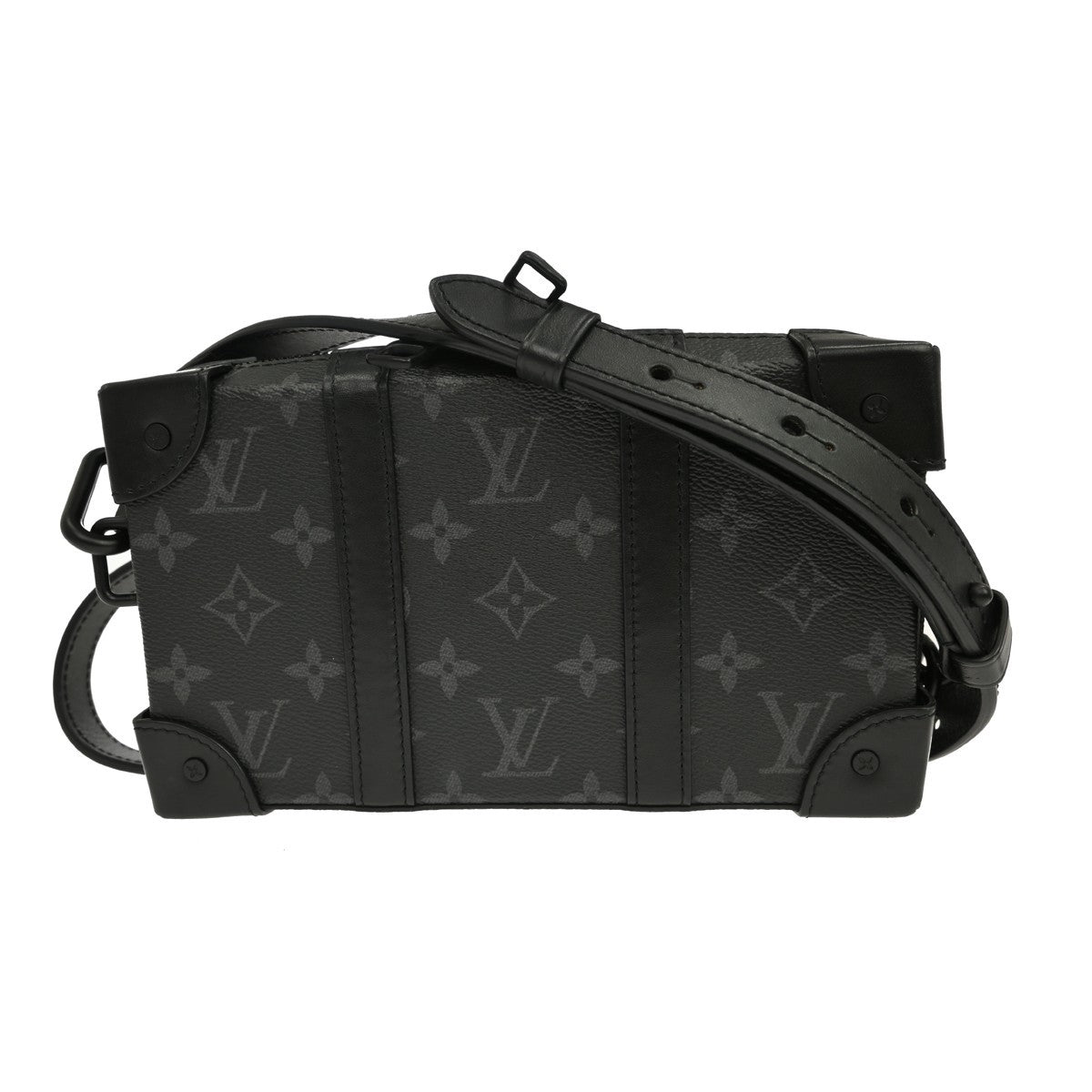 Louis Vuitton Soft Trunk Wallet a Spalla in Pelle Taurillon Nera Vintage – foto 2