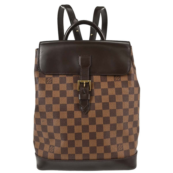 Louis Vuitton Soho in Tela Damier Ebène Marrone Vintage