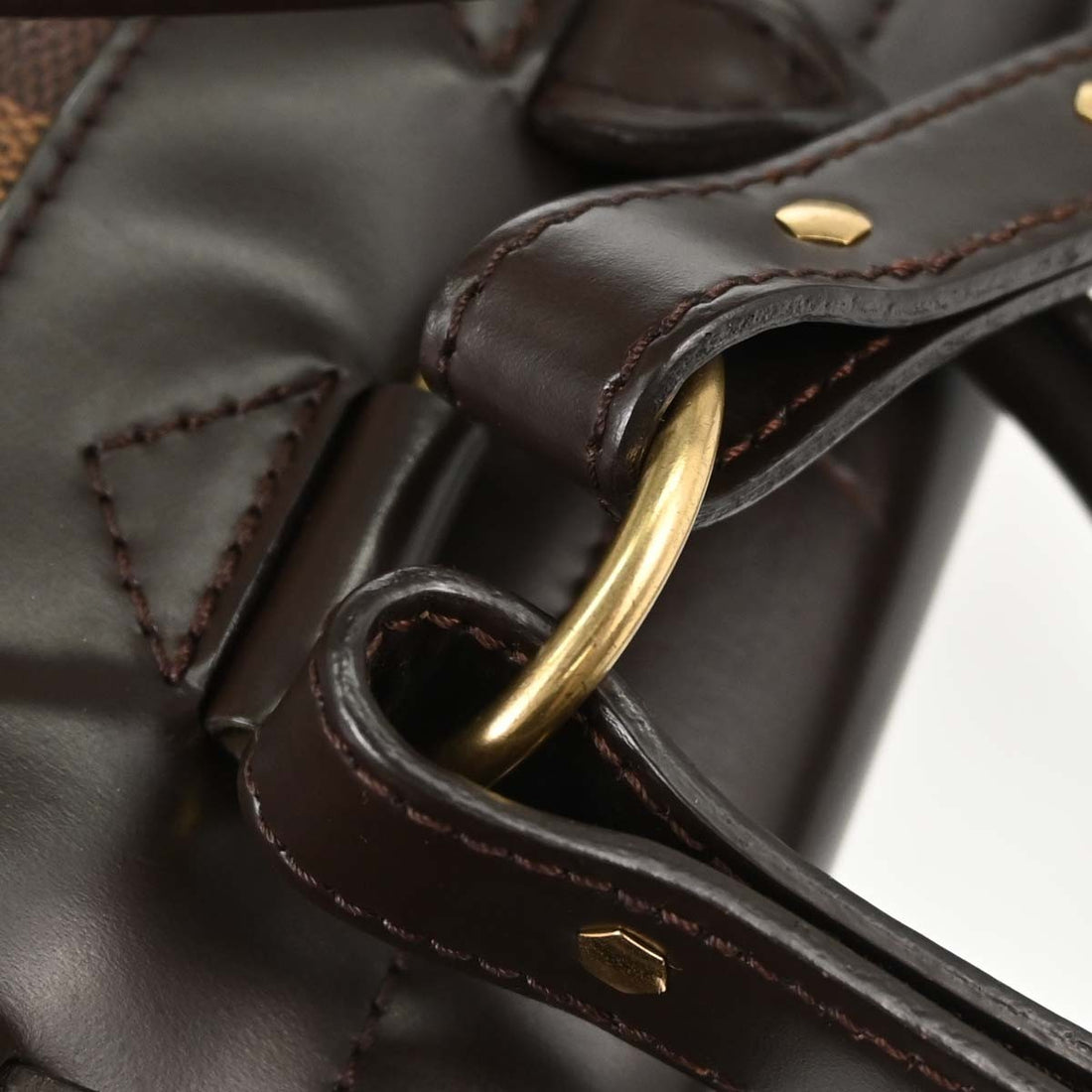 Louis Vuitton Soho in Tela Damier Ebène Marrone Vintage