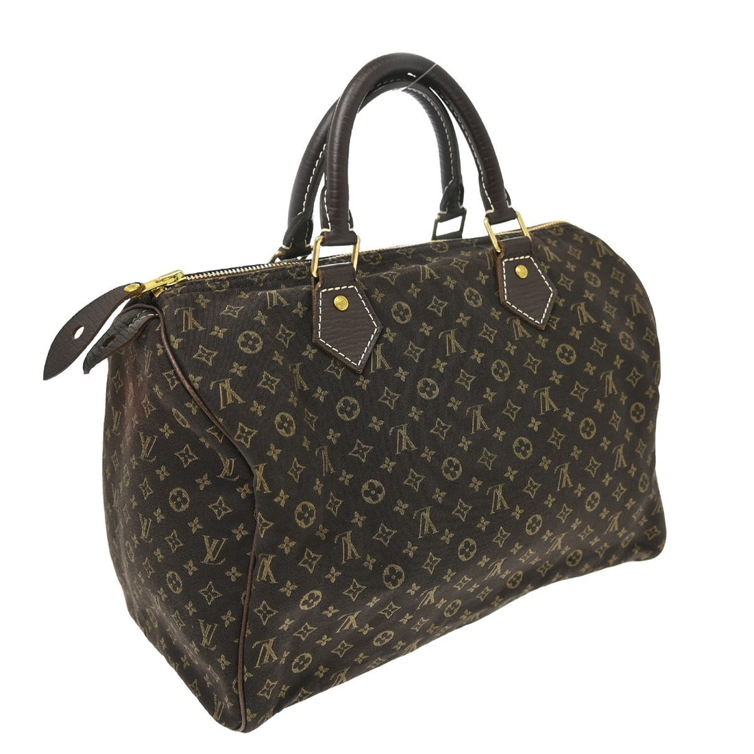 Louis Vuitton Speedy 30 Mini Lin in Tela Monogram Mini Lin Marrone Vintage
