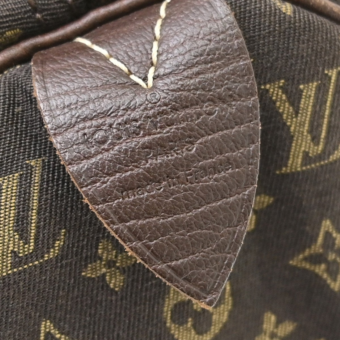 Louis Vuitton Speedy 30 Mini Lin in Tela Monogram Mini Lin Marrone Vintage