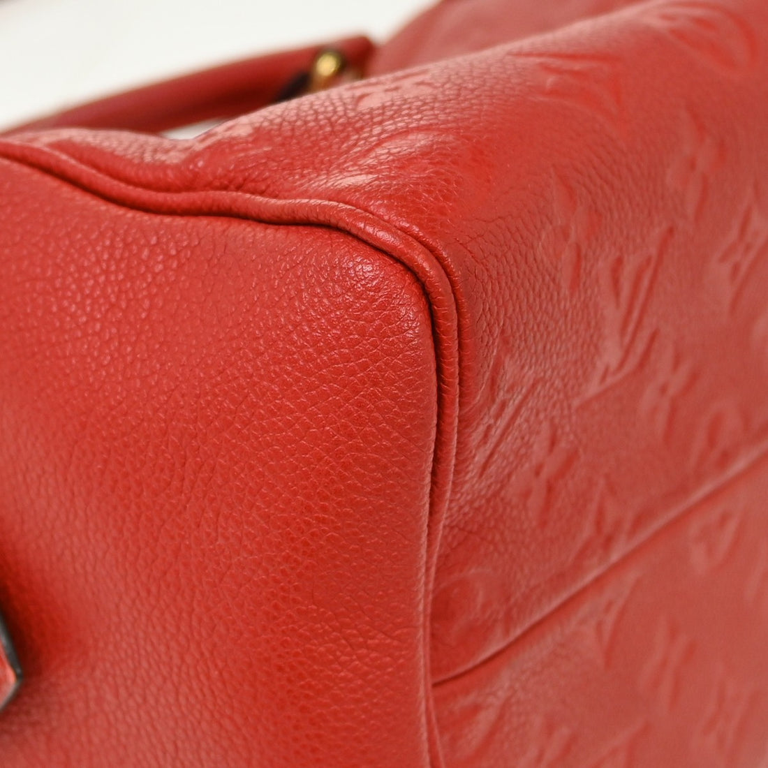 Louis Vuitton Speedy Bandoulière 25 in Pelle Empreinte Rossa Vintage