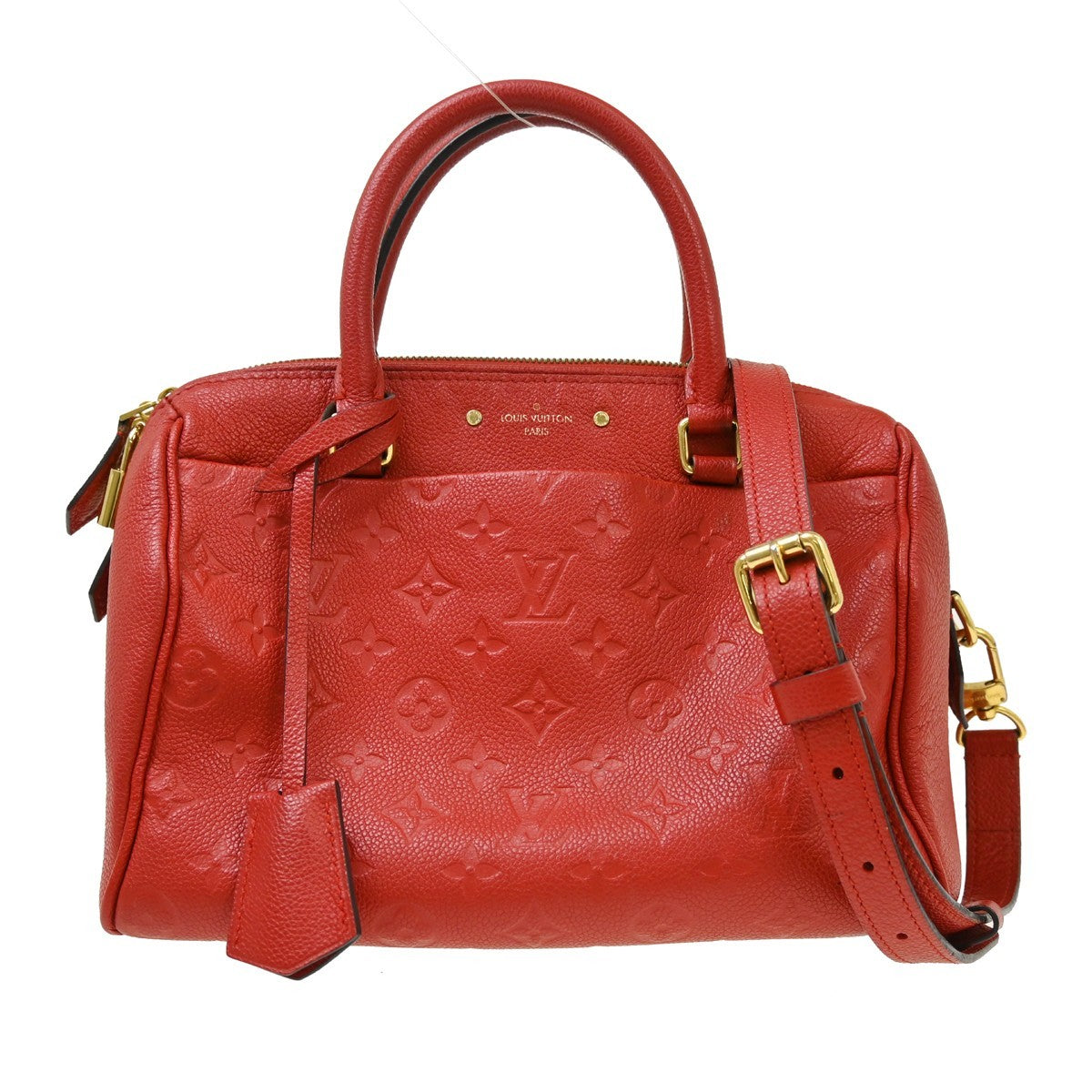 Louis Vuitton Speedy Bandoulière 25 in Pelle Monogram Empreinte Rossa Vintage