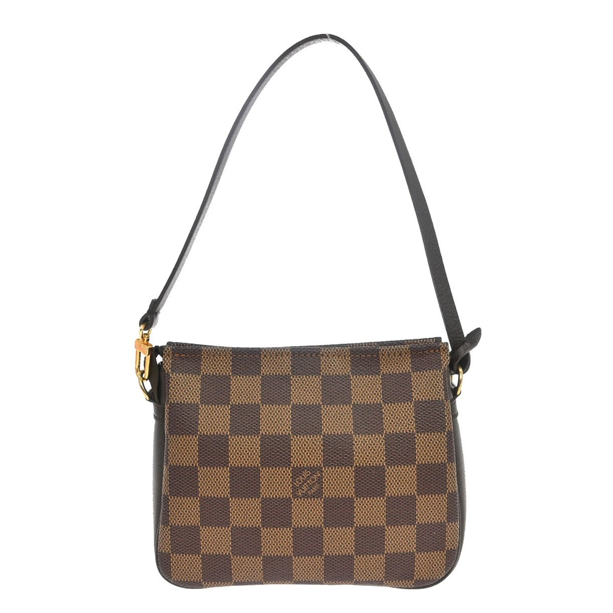 Louis Vuitton Trousse Make-up in Tela Damier Ebène Marrone Vintage