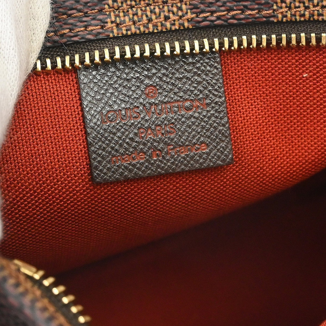 Louis Vuitton Trousse Make-up in Tela Damier Ebène Marrone Vintage