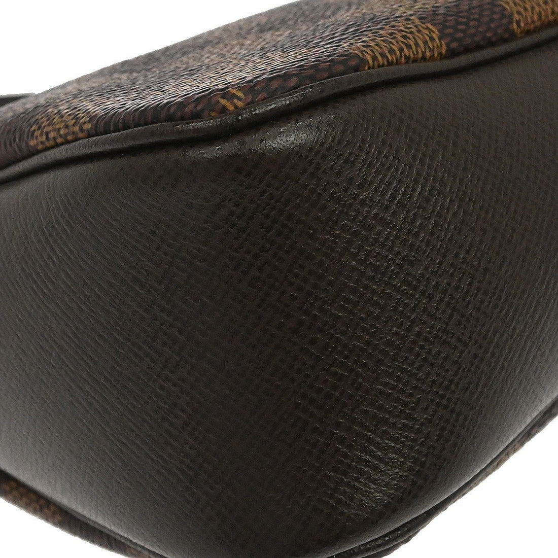 Louis Vuitton Trousse Make-up in Tela Damier Ebène Marrone Vintage