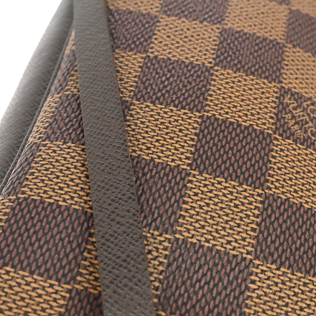 Louis Vuitton Trousse Make-up in Tela Damier Ebène Marrone Vintage