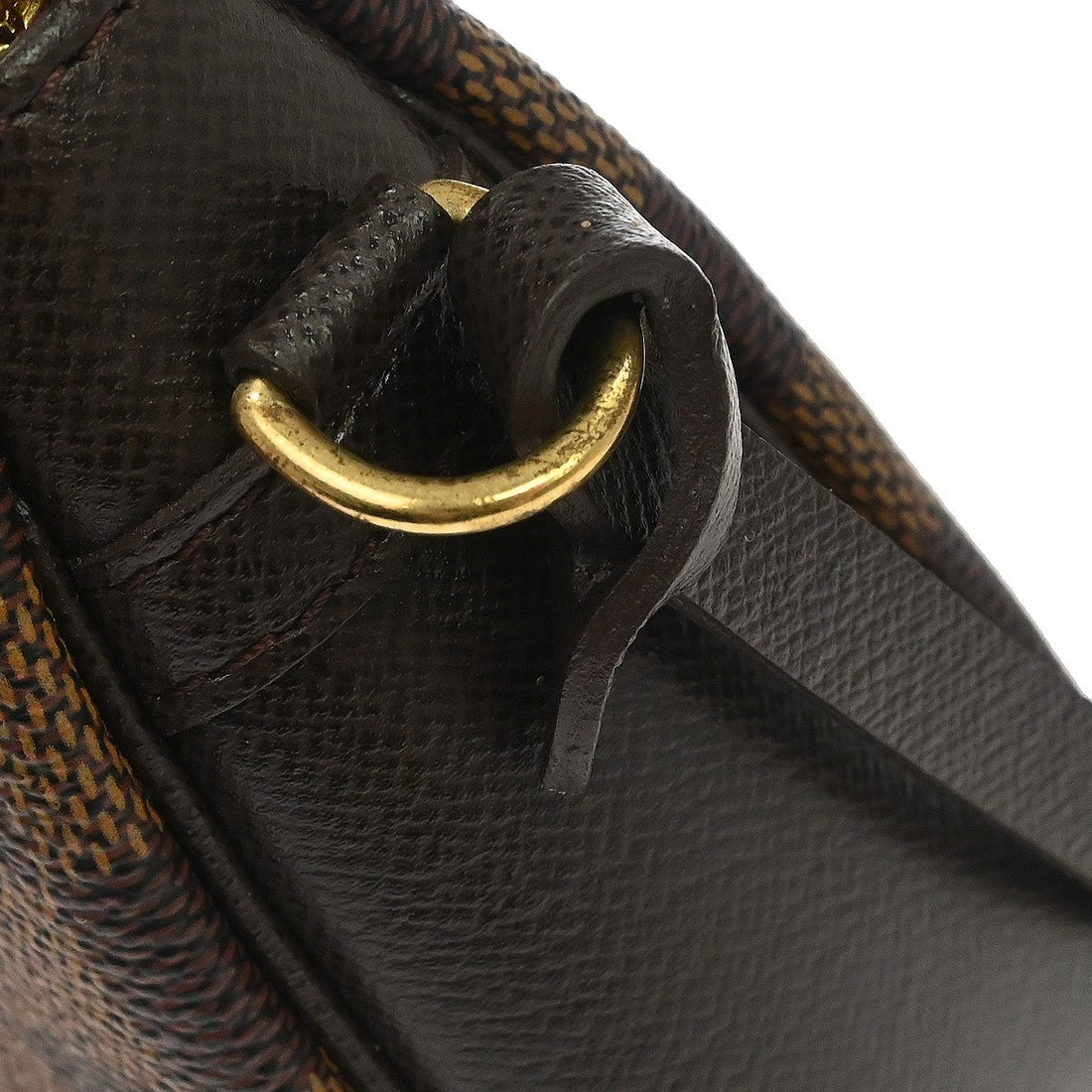 Louis Vuitton Trousse Make-up in Tela Damier Ebène Marrone Vintage