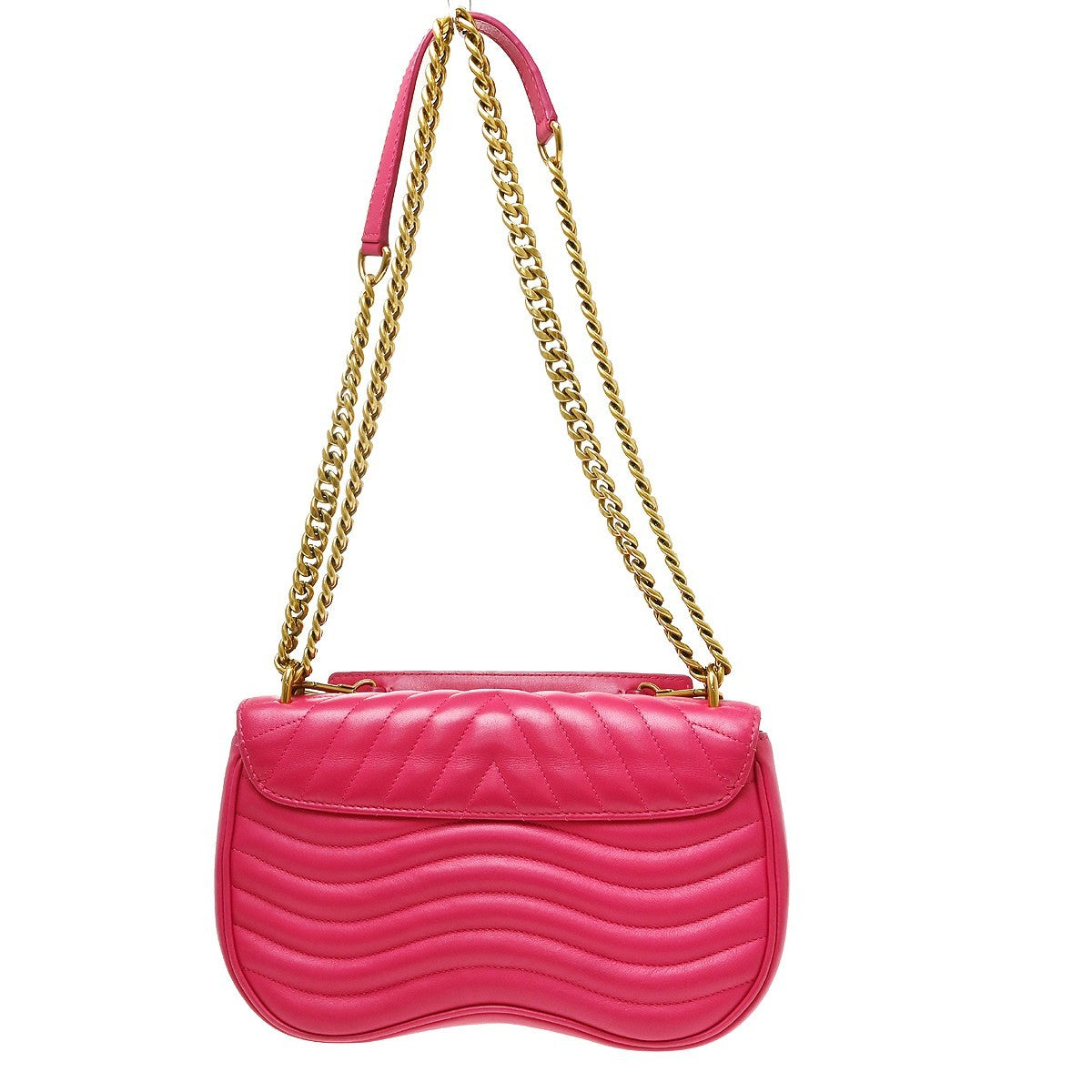 Louis Vuitton Wave MM 2way in Pelle di Vitello Rosa Vintage – foto 2