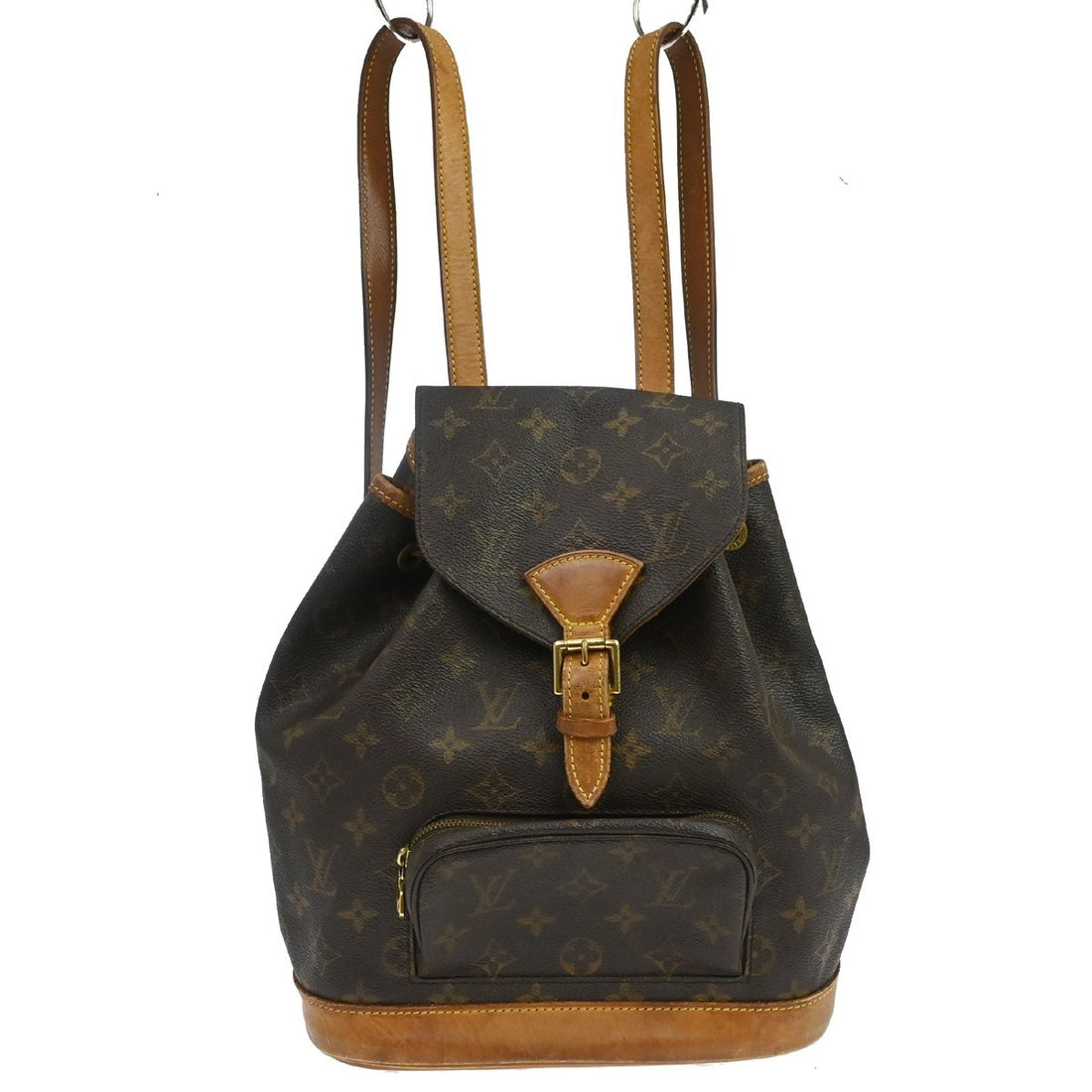 Louis Vuitton Zaino Montsouris MM in Tela Monogram Marrone Vintage