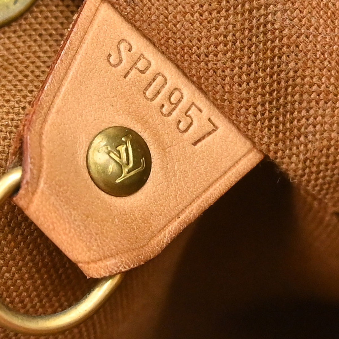 Louis Vuitton Zaino Montsouris MM in Tela Monogram Marrone Vintage