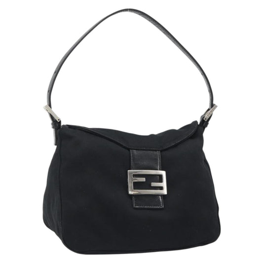 FENDI Hand Bag Cotone Nero Originale | Borsa a Mano Argento