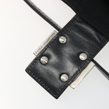 FENDI Hand Bag Cotone Nero Originale | Borsa a Mano Argento