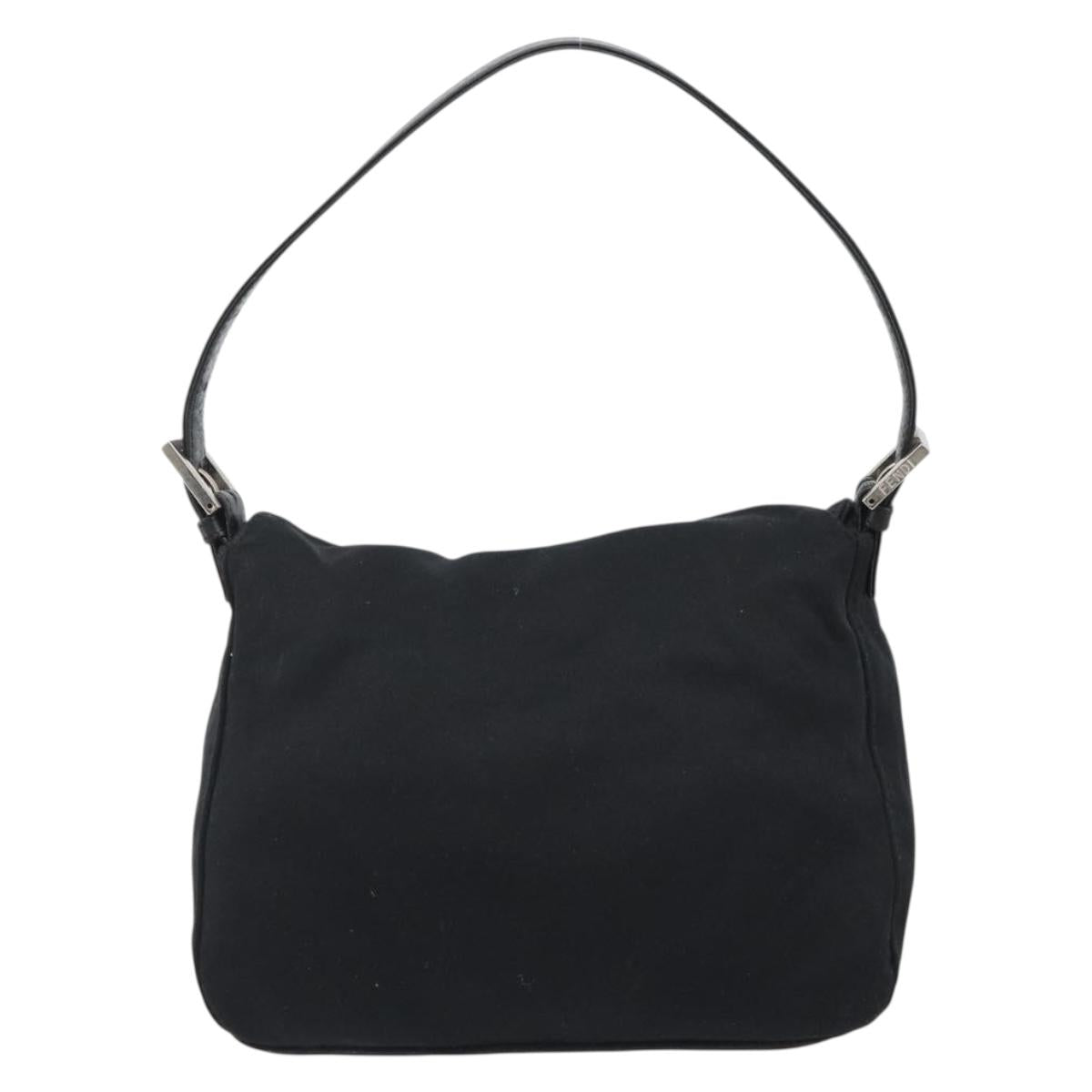 FENDI Hand Bag Cotone Nero Originale | Borsa a Mano Argento