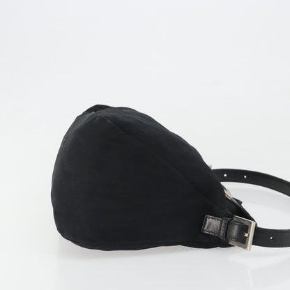 FENDI Hand Bag Cotone Nero Originale | Borsa a Mano Argento