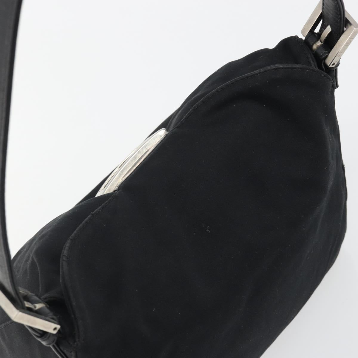 FENDI Hand Bag Cotone Nero Originale | Borsa a Mano Argento