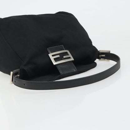 FENDI Hand Bag Cotone Nero Originale | Borsa a Mano Argento