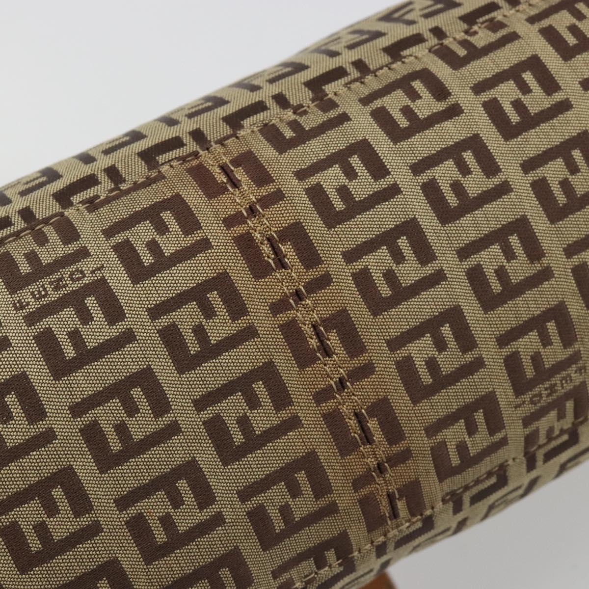 FENDI Zucchino Canvas Baguette Bag Beige Originale | Mamma Baguette Argento