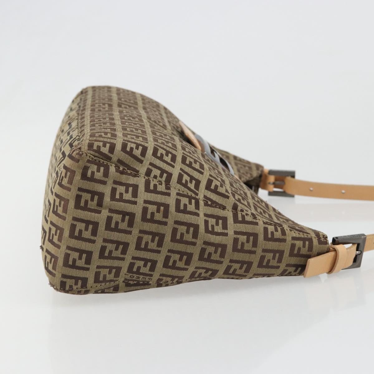 FENDI Zucchino Canvas Baguette Bag Beige Originale | Mamma Baguette Argento