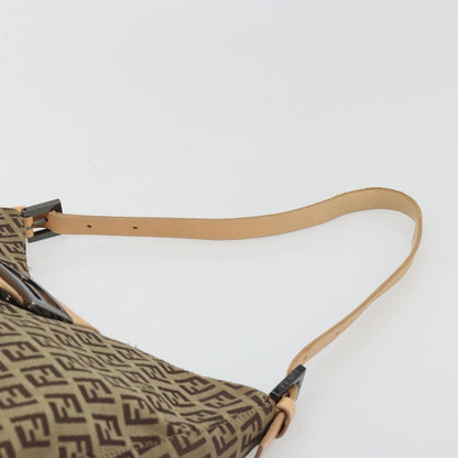 FENDI Zucchino Canvas Baguette Bag Beige Originale | Mamma Baguette Argento