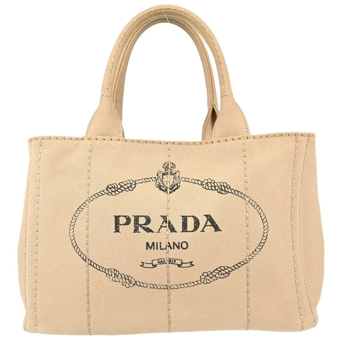 Prada Canapa Tote in Tela Beige Vintage