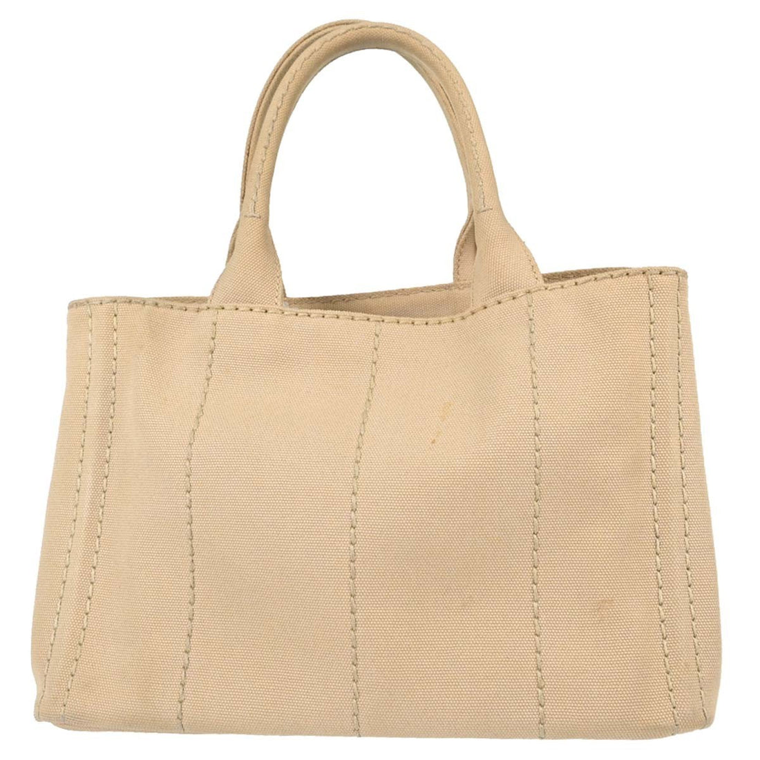 Prada Canapa Tote in Tela Beige Vintage