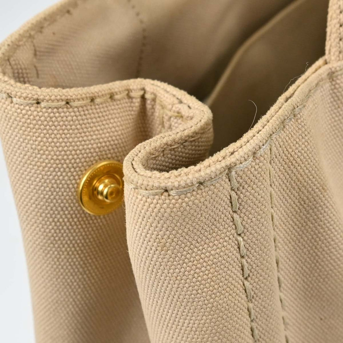 Prada Canapa Tote in Tela Beige Vintage