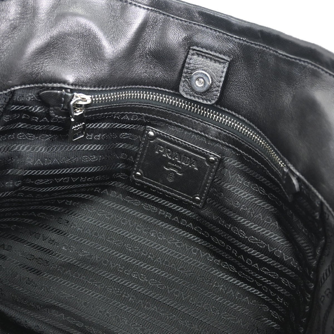 Prada Tessuto Chain Tote in Nylon Tessuto Nero Vintage