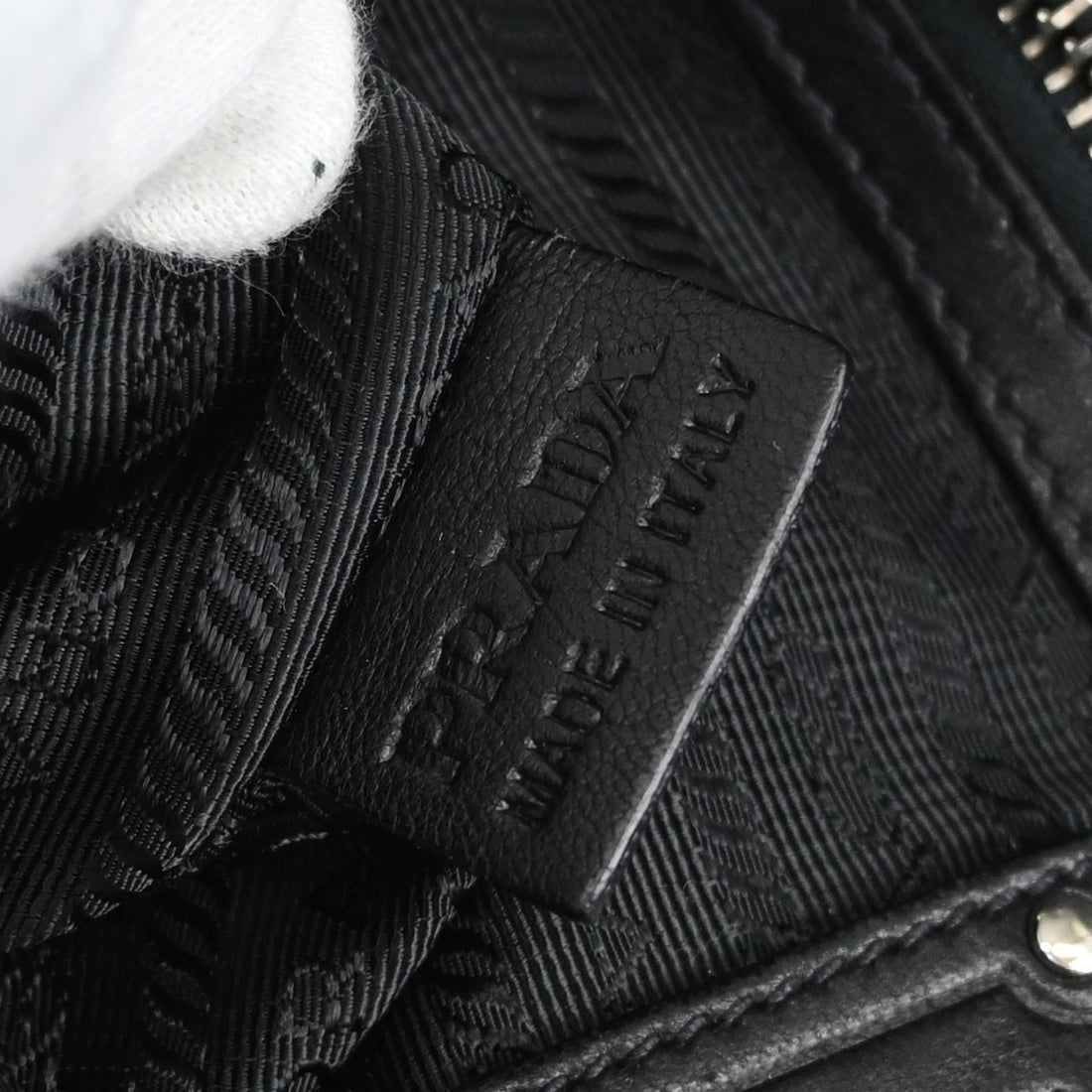 Prada Tessuto Chain Tote in Nylon Tessuto Nero Vintage