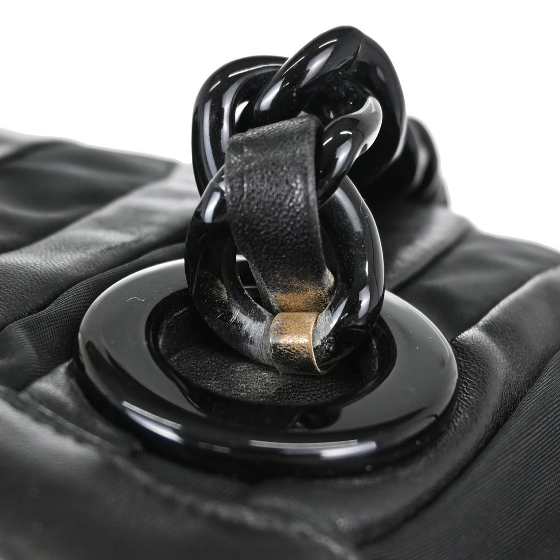 Prada Tessuto Chain Tote in Nylon Tessuto Nero Vintage