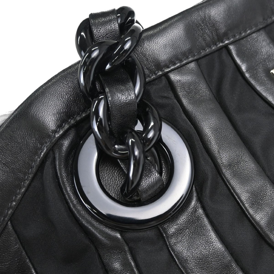 Prada Tessuto Chain Tote in Nylon Tessuto Nero Vintage