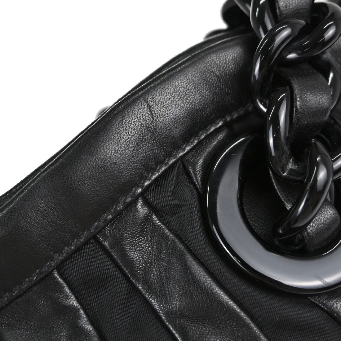 Prada Tessuto Chain Tote in Nylon Tessuto Nero Vintage