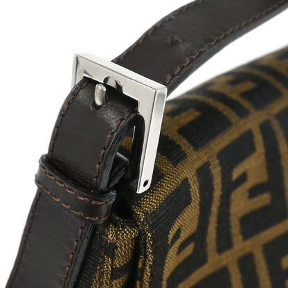 Fendi Brown Canvas Zucca Mamma Baguette Handbag