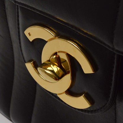 Chanel Black Caviar Mademoiselle Jumbo Classic Flap Bag