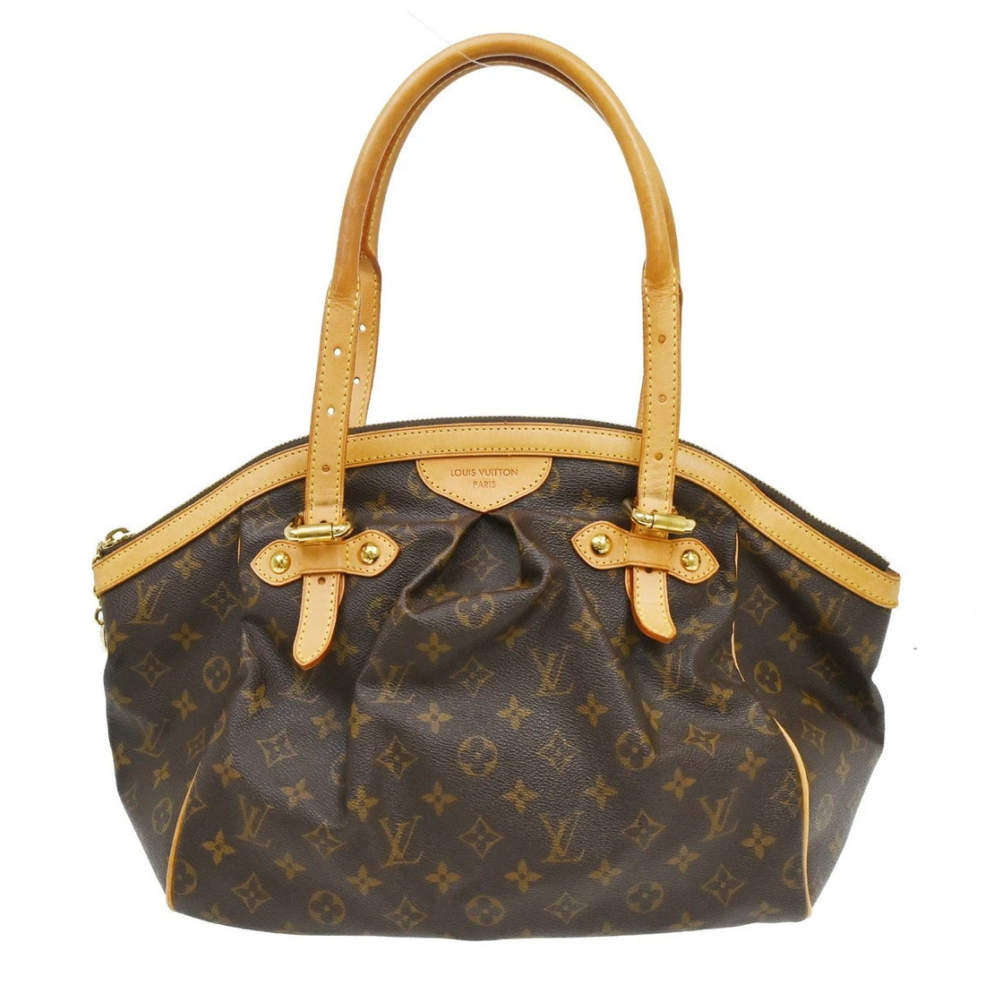 Borsa Louis Vuitton Monogram Tivoli GM Handbag Vintage in Monogram Canvas, Leather Marrone