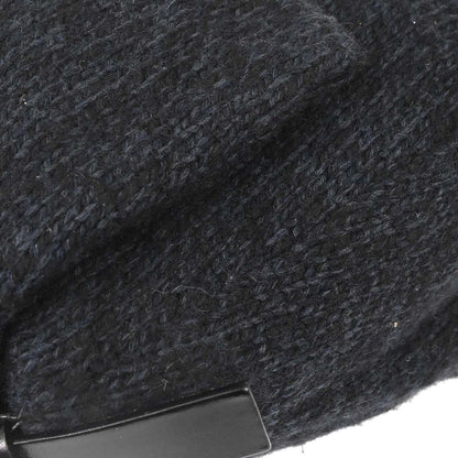 Fendi Black Wool Mamma Baguette Handbag