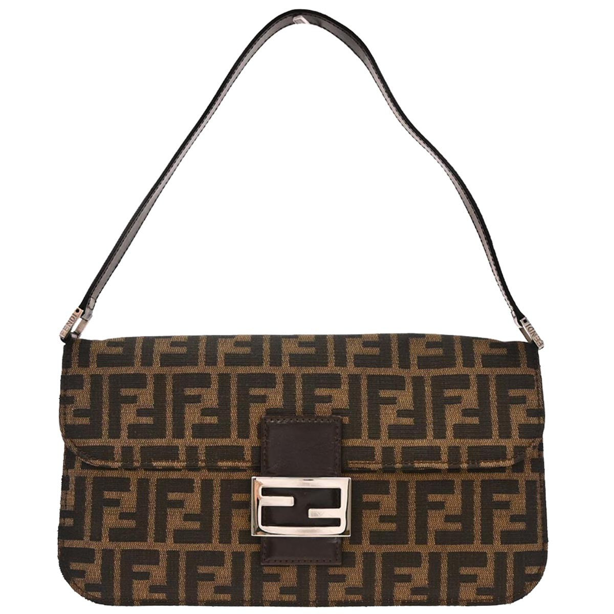 Fendi Brown Canvas Zucca Handbag