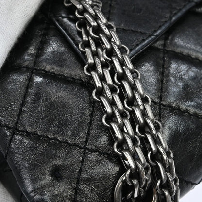 Chanel 2.55 Reissue Flap Black Aged Calfskin Shoulder Bag Vintage