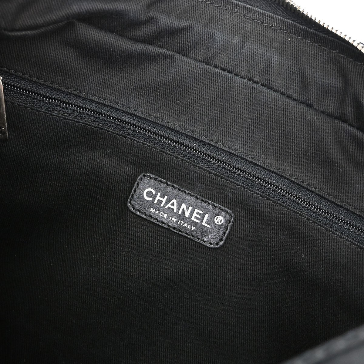 Borsa Chanel Wild Stitch Vintage in Pelle di Vitello Nera